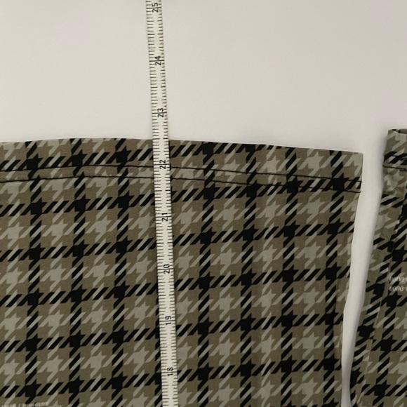 ROKH HOUNDSTOOTH TURTLENECK IN MULTI 2 4 stretch long sleeve zip back plaid - Picture 11 of 15